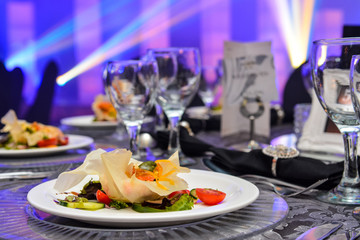 banquet in restaurant