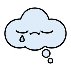 cute cartoon thought bubble