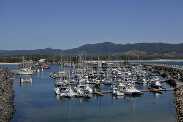Fototapeta na wymiar Panoramic landscape view of Coffs Harbour NSW Australia