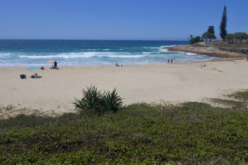 Fototapeta na wymiar Landscape view of south west rocks beach NSW Australia