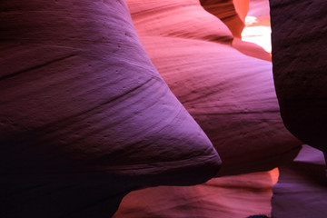 close up antelope canyon rock formations 