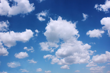 Sky background with clouds