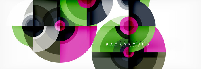 Fototapeta premium Circular vector abstract background