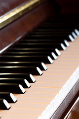 piano keys classic music concert closeup