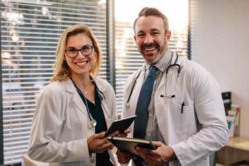 Portrait of two dedicated doctors
