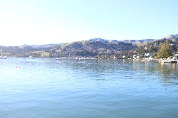 small fishing village on the lake