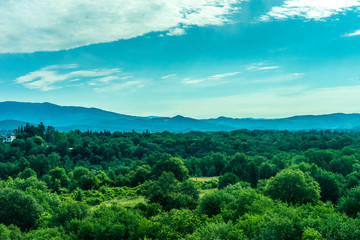 Italy, Rome to Florence train,