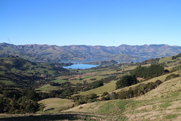 Naklejka premium landscape in the mountains