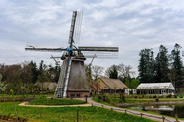 Obraz premium old dutch windmill