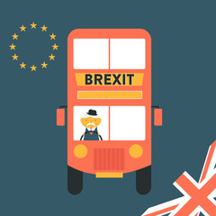 Brexit concept United Kingdom leaving EU