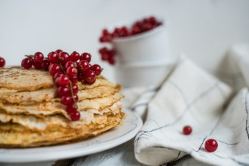 Pancake week russian red currant