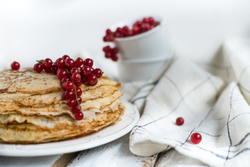 Pancake week russian red currant