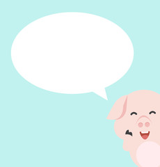 little baby pig thinking