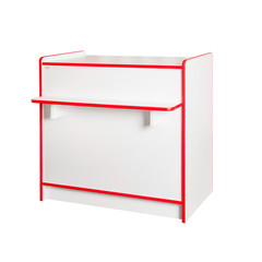 Commercial equipment for sale of products. Modular equipment system. Isolate.