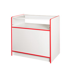 Commercial equipment for sale of products. Modular equipment system. Isolate.