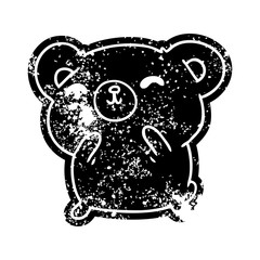 grunge icon kawaii cute happy bear