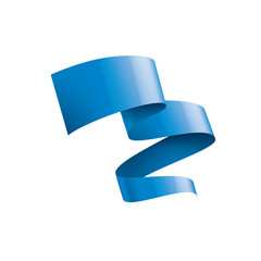 blue sticker on white background. Vector illustration