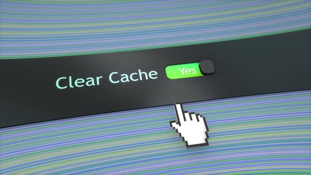 Application setting Clear cache.