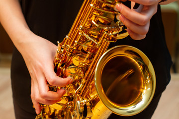 Obraz premium Saxophone player