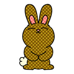 quirky comic book style cartoon rabbit