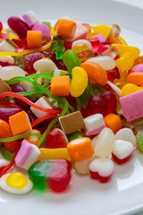 candy in a bowl