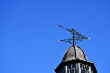 wind vane on the classic roof