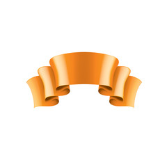 orange sticker on white background. Vector illustration