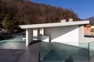 Fototapeta premium Cool terrace on a sunny day