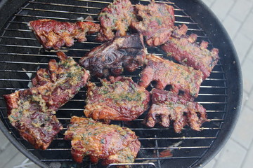 Ripped pork, food	