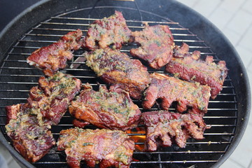 Ripped pork, food	