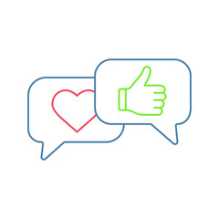 Feedback and reviews color icon