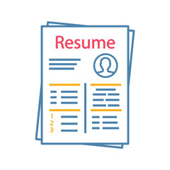 Resume color icon