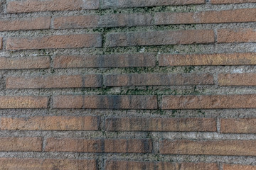 brick wall with horizontal bricks