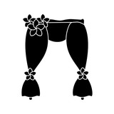 Wedding arch glyph icon