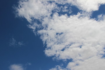 summer sky with clouds