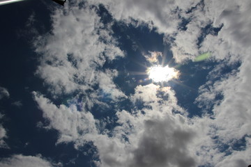 summer sky with clouds