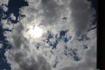summer sky with clouds