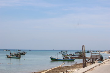 FISHING BOATS IN GILI KETAPANG PORT, PROBOLINGGO, EAST JAVA, INDONESIA
