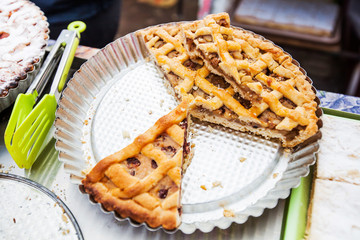  homemade tart with apple