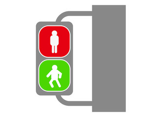 信号　サイン　横断歩道　信号機