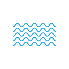 Waves outline icon. set of zigzag and wave borders