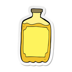 sticker of a cartoon water bottle