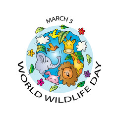 World wildlife day on march 3