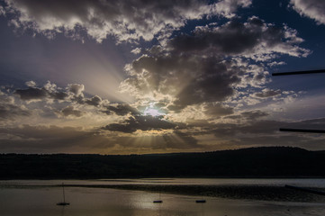 Obraz premium amanece en el lago 06