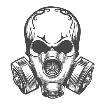 Skull in a Gas Mask