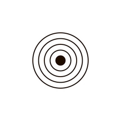 Aim target vector icon