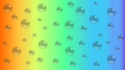 Colorful abstract background with bubbles. Vector illustration.