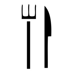flat symbol knife and fork