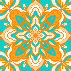 Seamless pattern with arabesques