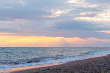 evening sea in Turkey